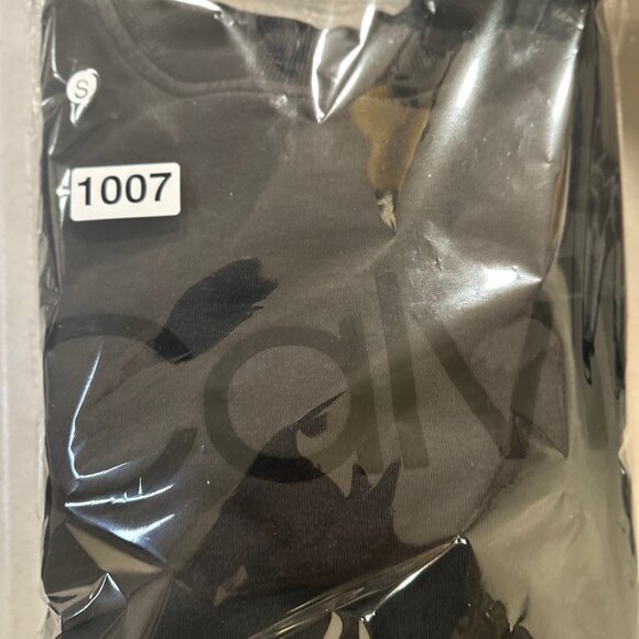 Calvin Klein Performance Womens Black VTG Cropped Sweatshirt Small SpellOut Logo - Picture 13 of 13